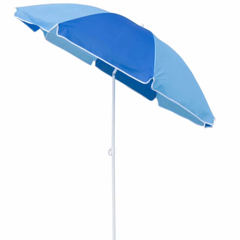 Parasol plażowy w kolorowe bloki o długości 1,8 metra