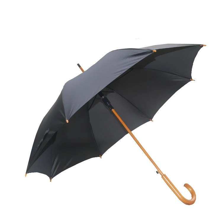 30-calowy duży parasol z drewnianym uchwytem