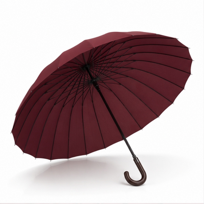 Niestandardowy prosty parasol biznesowy 27 cali z 24 żebrami