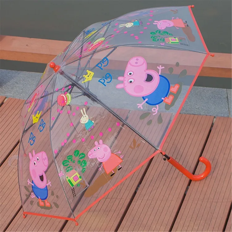 Peppa Pig Auto przezroczysty parasol dla dzieci
