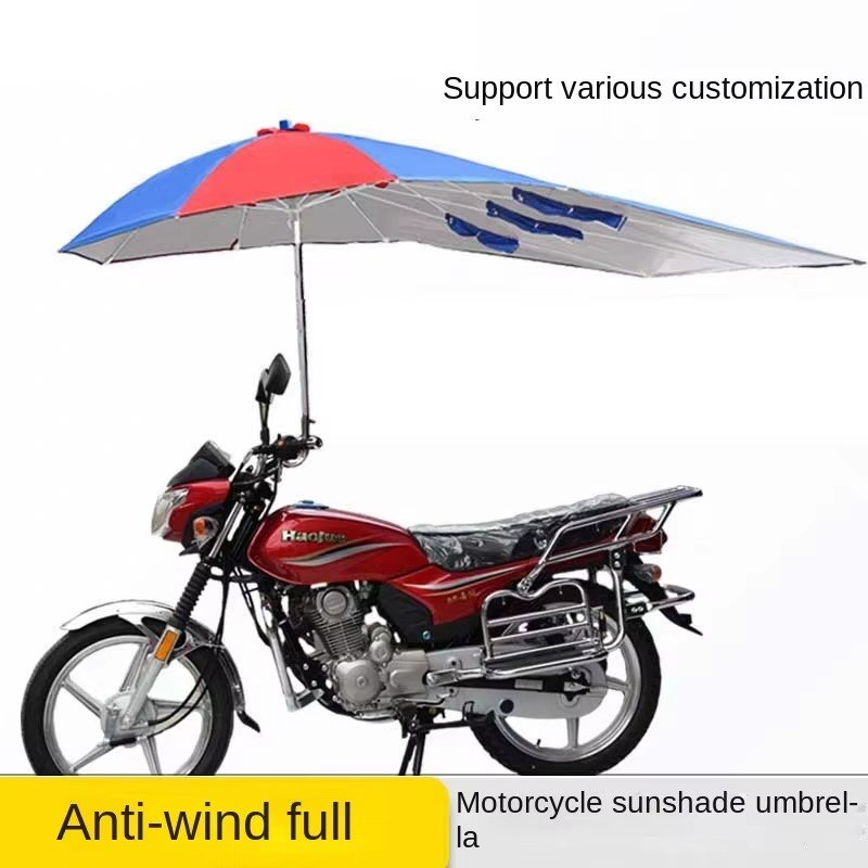 Parasol przeciwsłoneczny do motocykla trójkołowego do skutera elektrycznego, wodoodporny, odporny na słońce, bezramowy, uniwersalny baldachim reklamowy