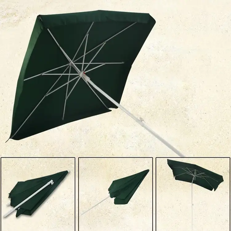 Outdoor Square Patio parasol z korbą