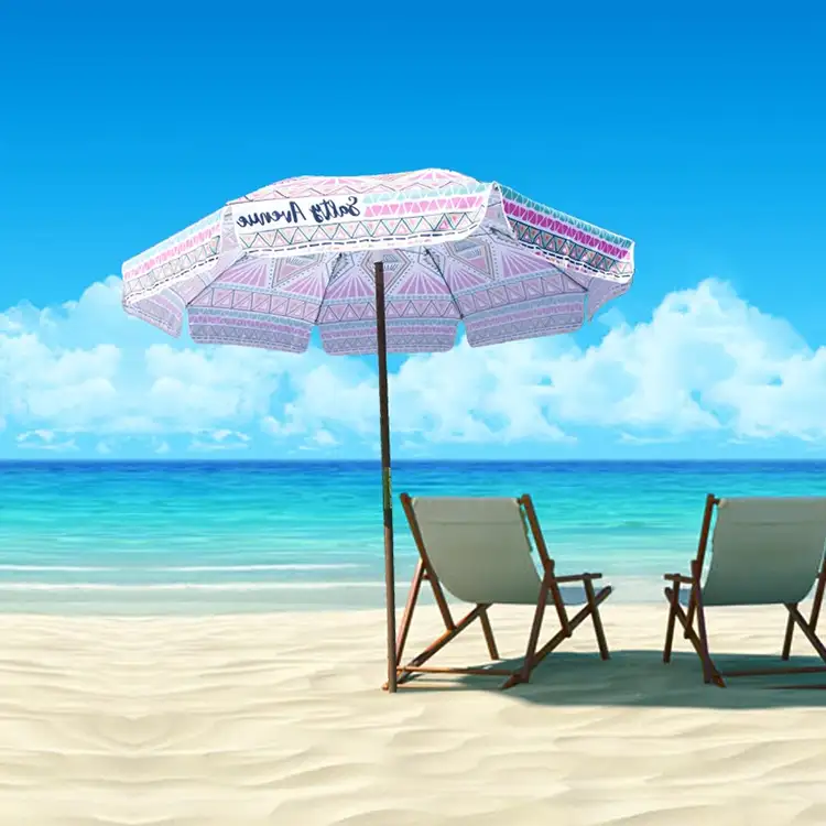 Ochrona ochrony UV drewniany parasol plażowy