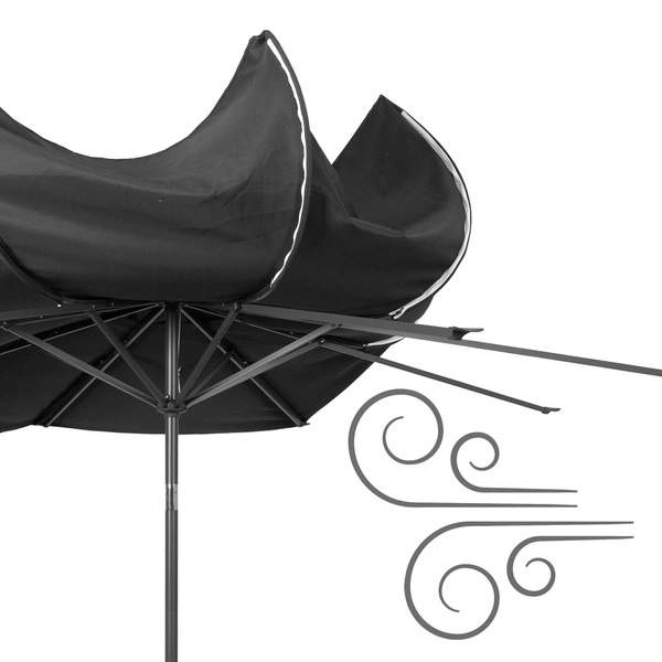 Parasol z restauracji obrotowej ogrodowej