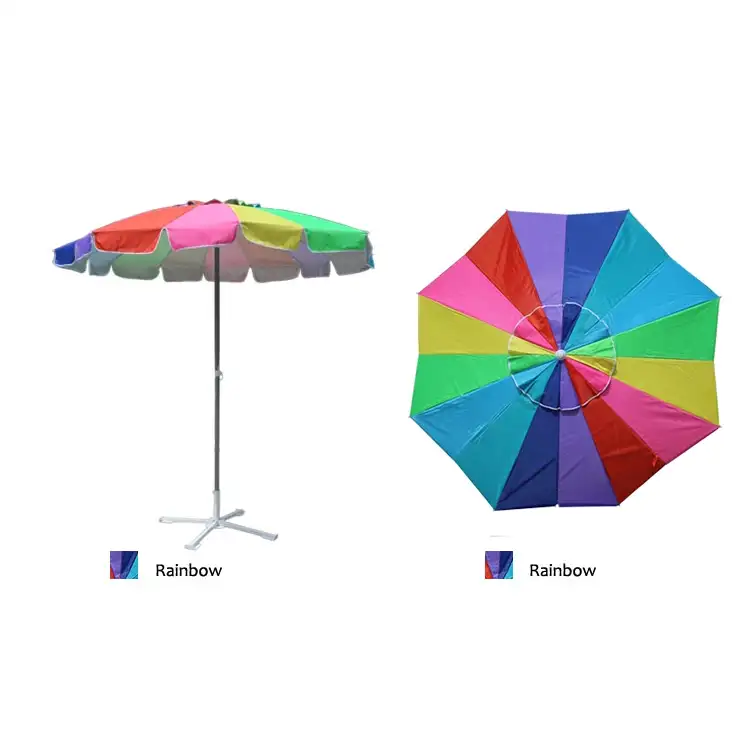 Rainbow Color Patio Beach parasol